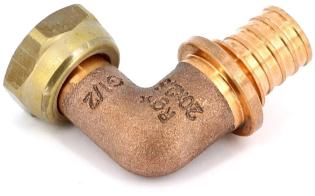 Угольник-переходник REHAU с накидной гайкой RX+ 16-G 1/2 14563961001