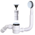 Сифон для ванны автомат белый 11/2-40/50 McAlpine   MRB11-WH